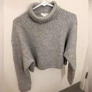 H&M cropped chunky turtle neck